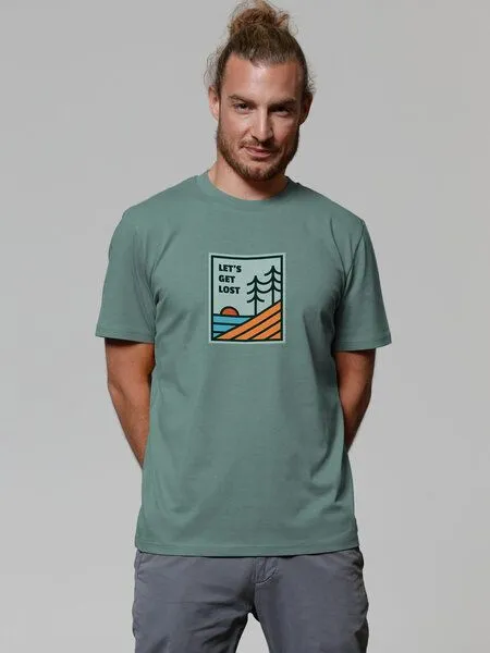 watapparel watapparel T-Shirt Unisex Let's Get Lost, Green bay, – Produktbild 2 von 4