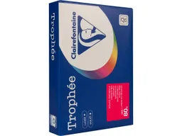 Clairefontaine 500 Blatt Clairfontaine Farbiges Kopierpapier "Trophee" 80 g/m², DIN A4, kirschrot – Produktbild 1 von 1
