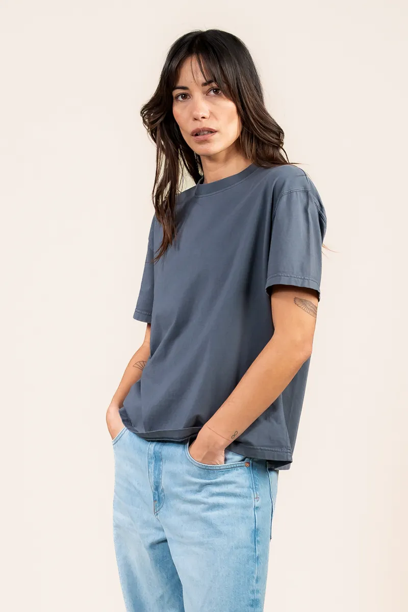 Kuyichi Kuyichi Damen vegan T-Shirt Faye Vintage Grau, Dunkelgrau, – Produktbild 2 von 2
