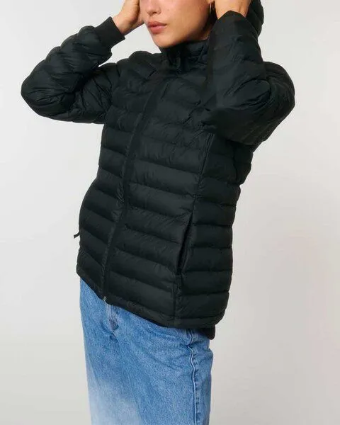 YTWOO YTWOO Leichte sportliche Jacke für Damen | Steppjacke | aus recyceltem PET, Schwarz, – Produktbild 1 von 4