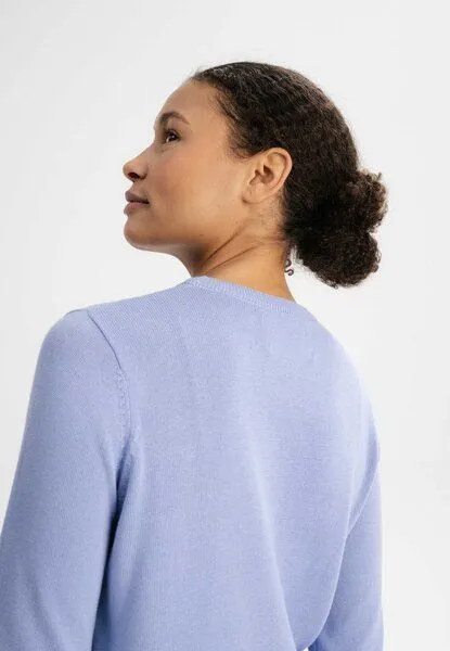 MELA MELA Feinstrick Pullover Dhana, Forgetmenot, – Produktbild 4 von 4