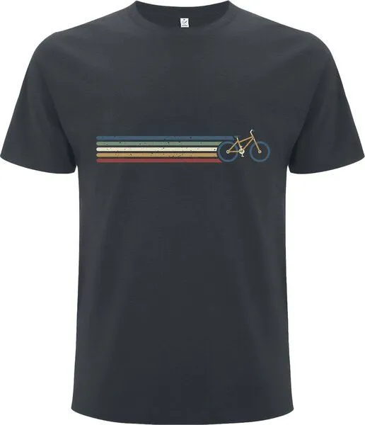 Spreecult Spreecult Retro Fahrrad - Bio und Fair - Männer Unisex T-Shirt - Bike, Grau, – Produktbild 2 von 2