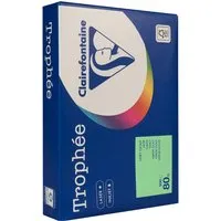 Clairefontaine 500 Blatt Clairfontaine Farbiges Kopierpapier "Trophee" 80 g/m², DIN A4, grün – Produktbild 1 von 1