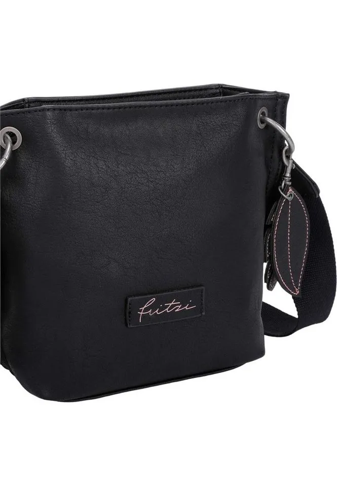 Fritzi aus Preußen Fritzi aus Preußen Schultertasche Eco-Fritzi03, aus veganen und recycelten Materialien, Schwarz, – Produktbild 4 von 4