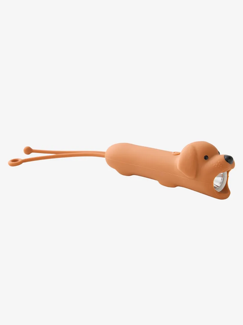 Vertbaudet Nachtlicht-Taschenlampe aus Silikon DACKEL Kinder, Karamell, – Produktbild 4 von 4