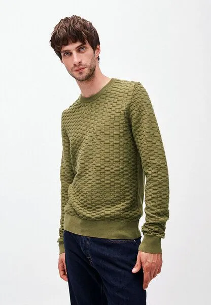 ARMEDANGELS ARMEDANGELS YAAKO - Herren Pullover aus Bio-Baumwolle, Military green, – Produktbild 1 von 4