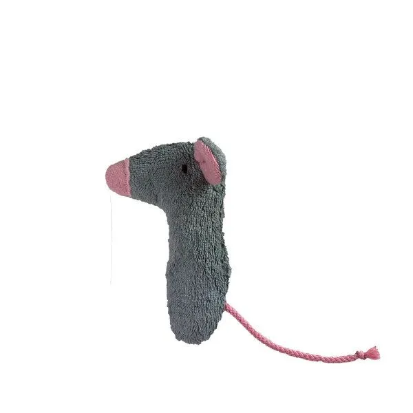 Pat und Patty Pat und Patty Kuscheltier Greifling mit Rassel "Maus" , 100 % Baumwolle-kbA, Rosa (ohren), – Produktbild 1 von 2