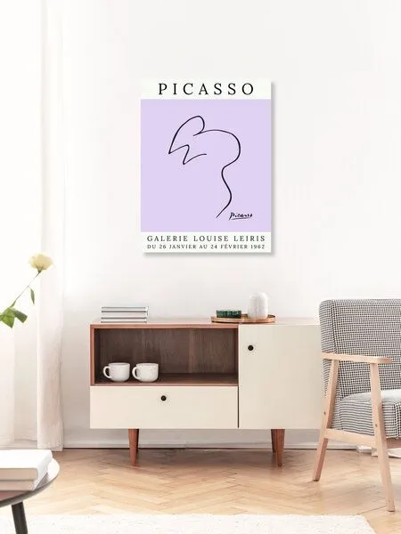 Photocircle Photocircle Poster / Leinwandbild - Picasso Maus – lila – Produktbild 3 von 4