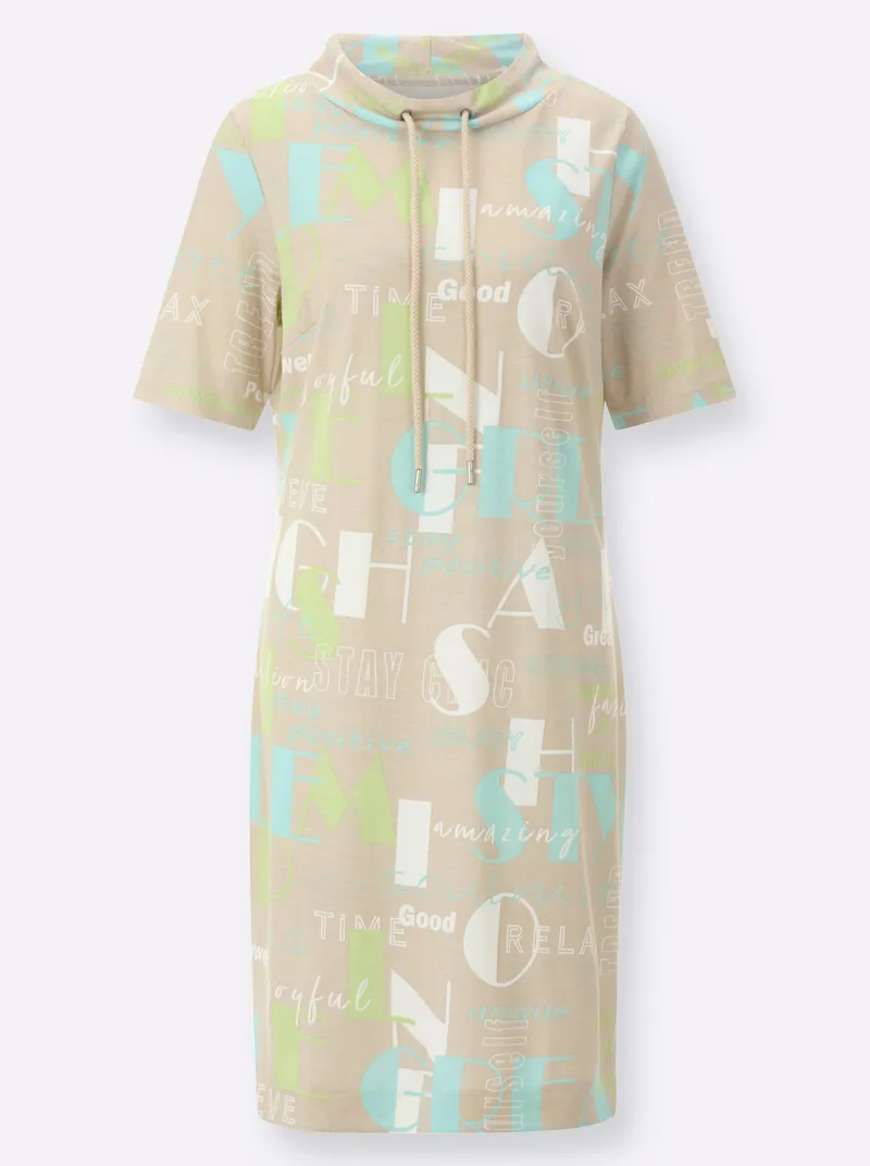 Witt Shirtkleid, Sand-mint-bedruckt, – Produktbild 1 von 2