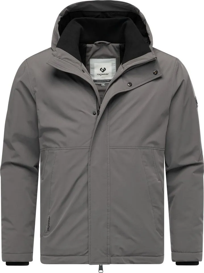 ragwear ragwear Outdoorjacke Saqon YOUMODO Wasserfeste Herren Jacke mit Kapuze, Grau, – Produktbild 5 von 5