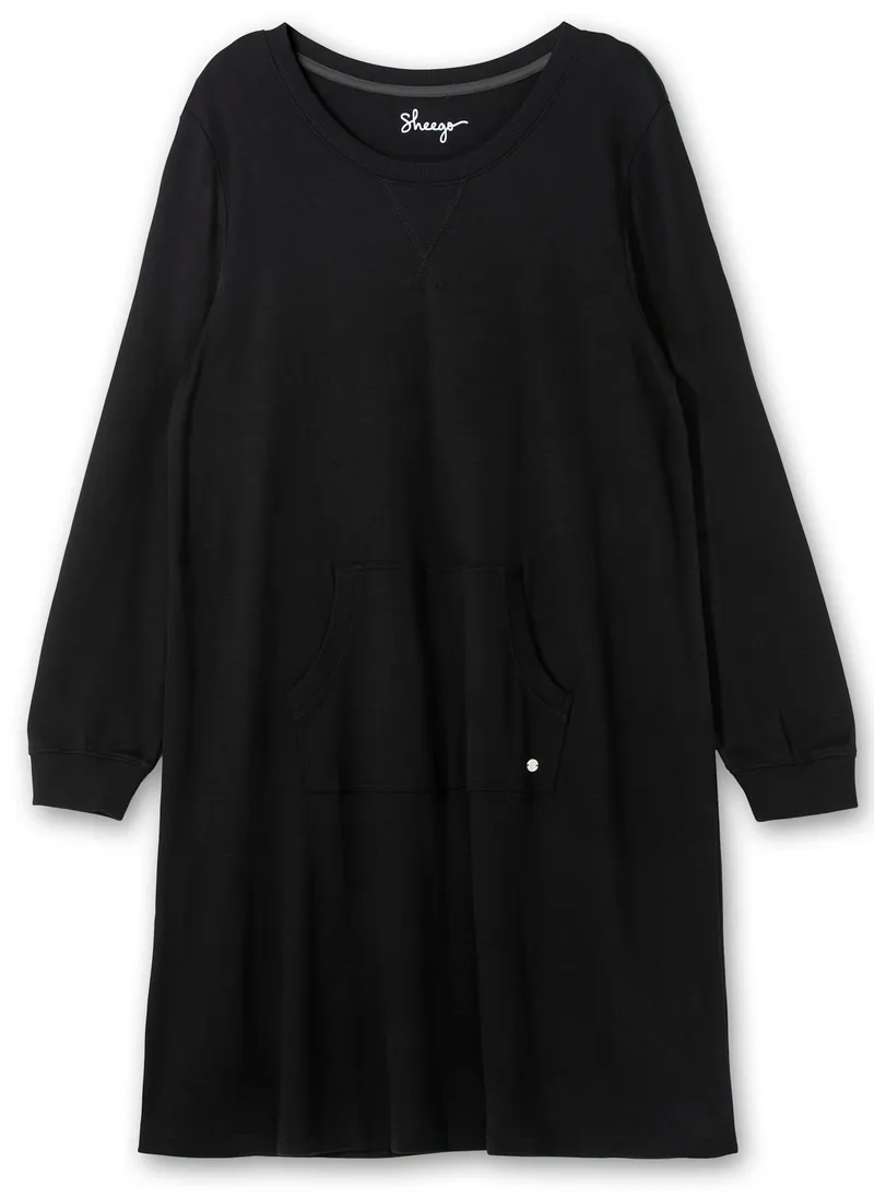 sheego Jerseykleid, Schwarz, – Produktbild 1 von 2