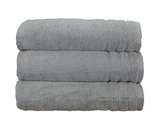 A&R Textile A&R Textile XL Organic Badetuch 100 x 180 cm (1 Stück), Grau, – Produktbild 1 von 2