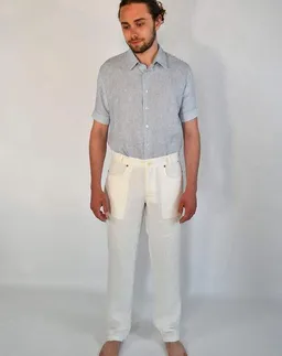 Aatise Aatise Herren Leinenhose aus 100% Leinen offwhite Zanzibar – Produktbild 1 von 1