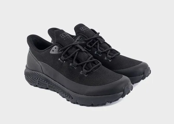 8000Kicks 8000Kicks Trekker, der ultimative wasserdichte Hanfschuh zum Reisen um die Welt., Komplett schwarz, – Produktbild 3 von 4