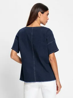 heine heine Klassische Bluse Jeansbluse Kurzarm – Produktbild 1 von 1