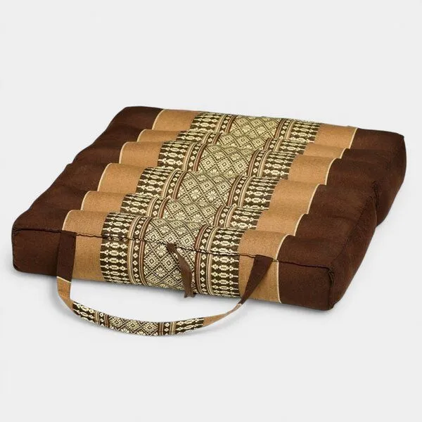 Der Lindwurm Der Lindwurm Yogablock mit Kapokfüllung, Hellbraun/braun, – Produktbild 2 von 2