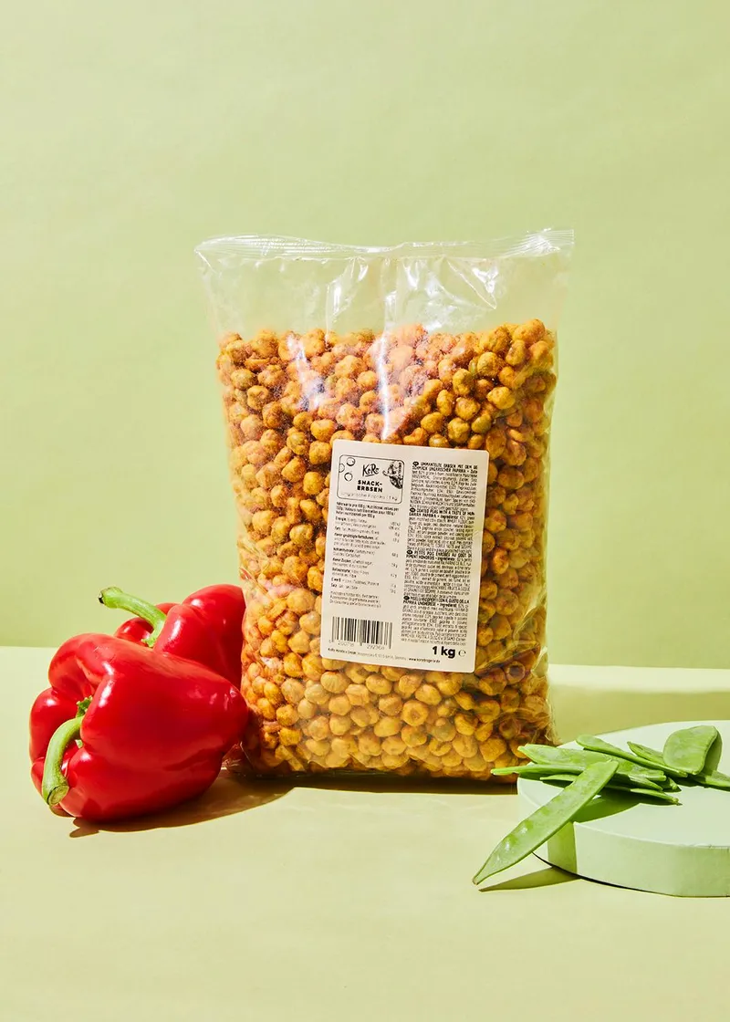 KoRo Snack Erbsen Ungarische Paprika 1 kg – Produktbild 1 von 5