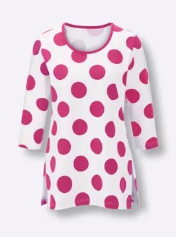 feel good Longshirt ecru-fuchsia – Produktbild 1 von 1