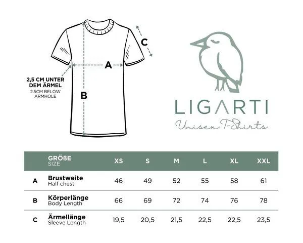 LIGARTI LIGARTI T-shirt - Lama, Schwarz, – Produktbild 2 von 2