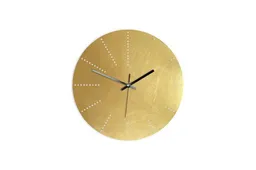 Calvill Calvill Lautlose Messing Wanduhr mit Punkten – Produktbild 1 von 1