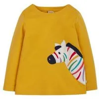 Frugi Frugi Langarm-Shirt Zebra gelb Anna Applique Top – Produktbild 1 von 1