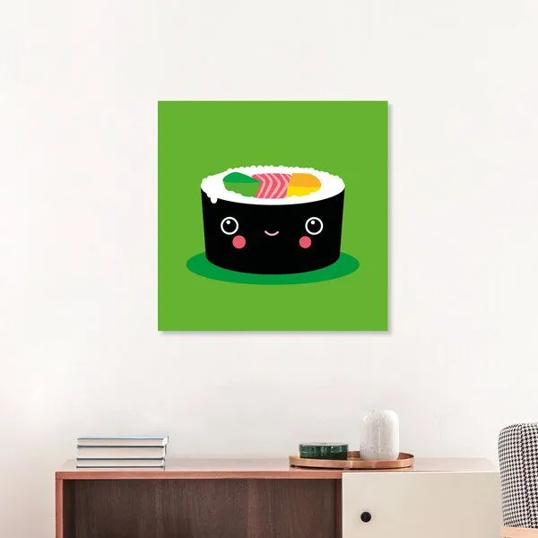 Photocircle Photocircle Poster / Leinwandbild - Sushi Maki – Illustration für’s Kinderzimmer – Produktbild 3 von 4