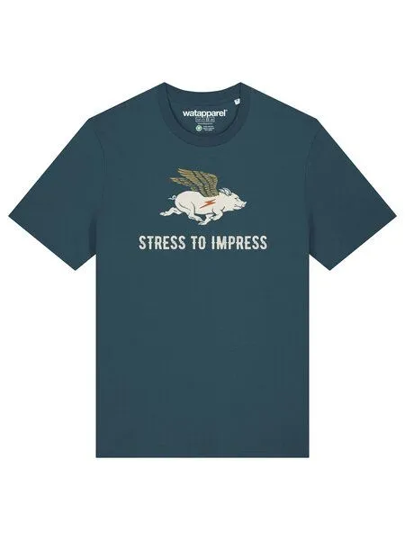 watapparel watapparel T-Shirt Unisex Stress to impress, Stargazer, – Produktbild 2 von 3