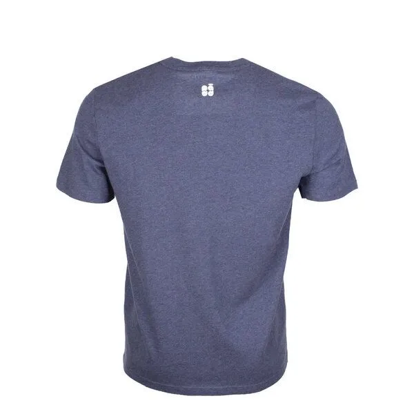 FÄDD FÄDD Herren T-Shirt Rundhals aus Bio-Baumwolle "BIER BT", Dunkelblau meliert (blau), – Produktbild 3 von 4