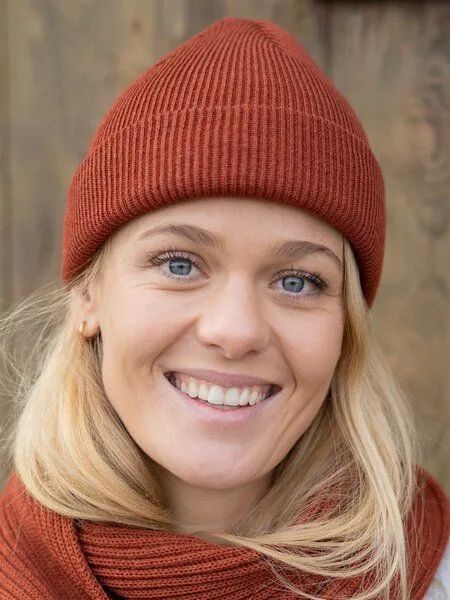 FUXBAU FUXBAU Merino Strickmütze, Herbstorange, – Produktbild 2 von 4