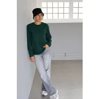 Kultgut Kultgut Langarmshirt / 100% Biobaumwolle / Besonders weich & Fair hergestellt, Dunkelgrün (smaragd), – Produktbild 1 von 1