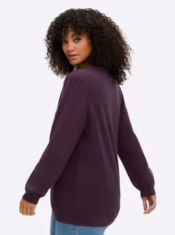 sheego Pullover aubergine – Produktbild 1 von 1