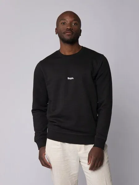 watapparel watapparel Sweatshirt Unisex Nope, Black, – Produktbild 2 von 3