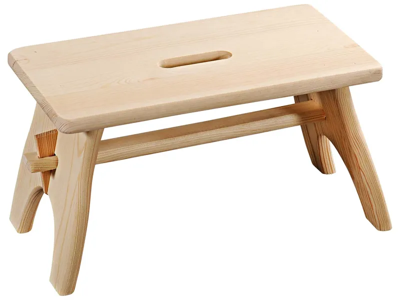 Kesper Kesper Tritthocker aus Kiefernholz, 42 x 21,5 x 20,5 cm – Produktbild 1 von 1