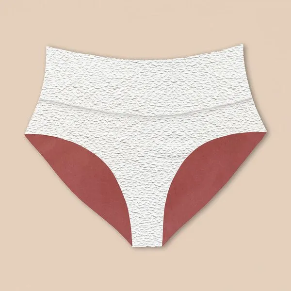 Woodlike Ocean Woodlike Ocean Emee High Waist - wendebar white , rose brown, lila, Weiss, – Produktbild 4 von 4