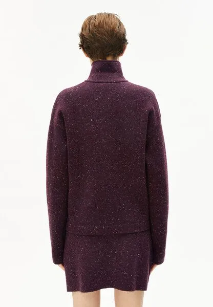 ARMEDANGELS ARMEDANGELS DOROTHEAA TWEED Damen Strickjacke aus Bio-Woll Mix, Dark cranberry, – Produktbild 2 von 4