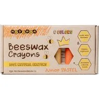 Medenka Bienen Wachsmalstifte Junior, 6 extra dicke Stifte Maße Stift 6 cm, Durchmesser 2 cm, Mehrfarbig, – Produktbild 1 von 1
