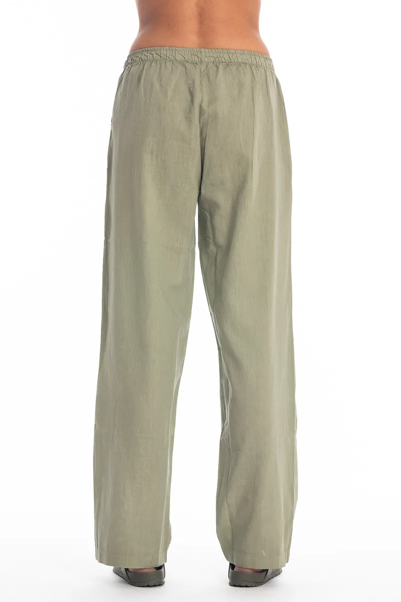 RAVENS VIEW IBIZA RAVENS VIEW IBIZA Damen vegan Hose Ocata Khaki, Olivgrün, – Produktbild 2 von 2
