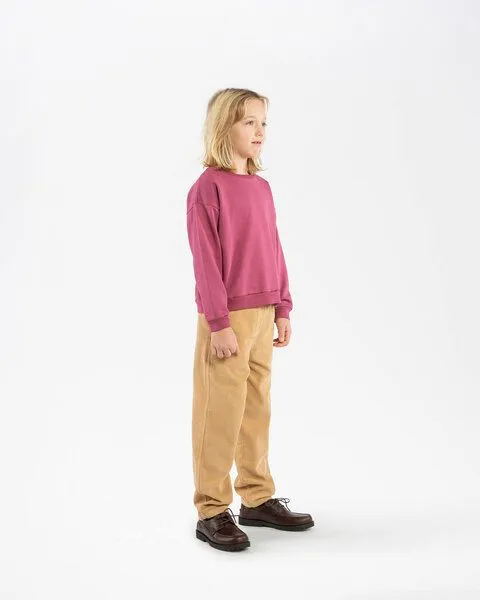 MATONA Matona Sweatshirt für Kinder aus Bio-Baumwolle / Crewneck Sweatshirt, Fig, – Produktbild 4 von 4