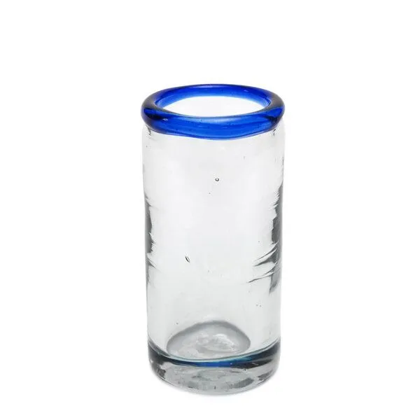 GLOBO Fair Trade GLOBO Fair Trade Glas TEQUILA aus Recyclingglas, mundgeblasen, Blau, – Produktbild 1 von 1