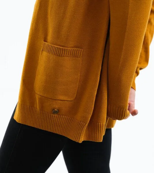 Gary Mash GARY MASH Cardigan Holly mit Taschen aus Bio-Baumwolle, Senf (gelb), – Produktbild 4 von 4