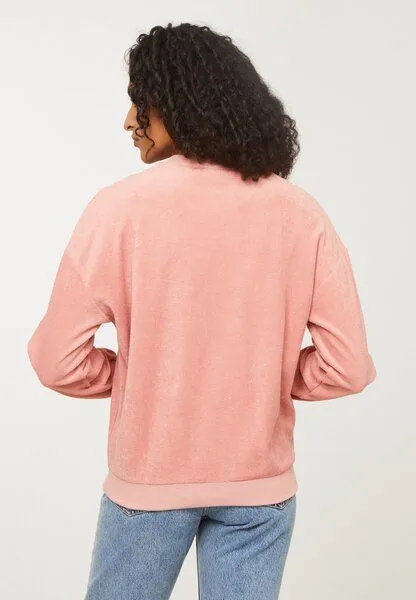 recolution Damen Sweatshirt aus Bio-Baumwolle - NERINE - recolution, Ash rose (rosa), – Produktbild 3 von 4