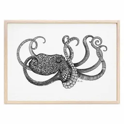 LIGARTI Kunstdruck »Oktopus« von LIGARTI | A4, A3 oder A2 | Wandbild | Poster | Kunst – Produktbild 1 von 1