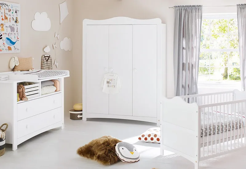 Pinolino Pinolino Kinderkleiderschrank Kleiderschrank 'Florentina' groß, Weiß, – Produktbild 3 von 3