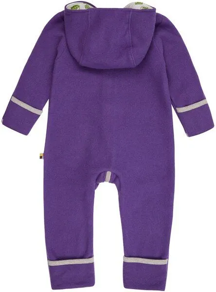 loud + proud loud + proud Baby & Kinder Overall Wollfleece, GOTS-zertifiziert, Violet(lila), – Produktbild 1 von 2