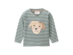 People Wear Organic People Wear Organic Langarm-Shirt eukalyptus geringelt 74/80 – Produktbild 1 von 1