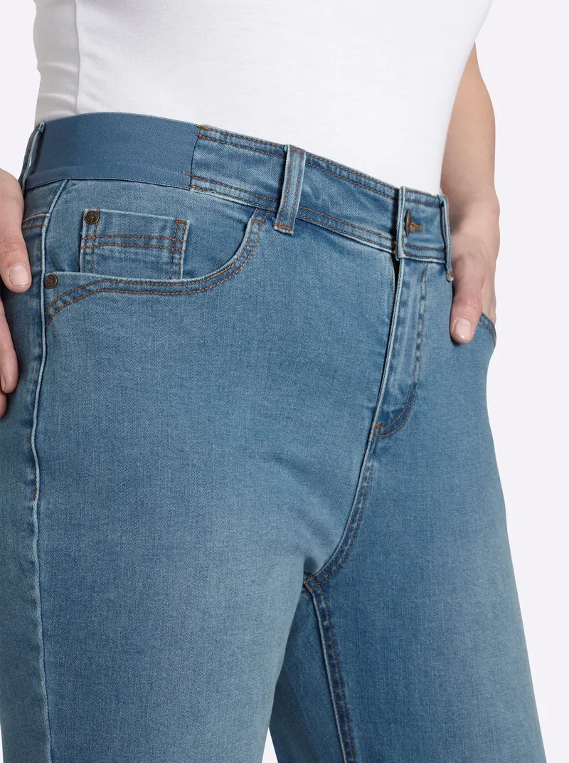 sheego Jeans blue-bleached, Blue-bleached, – Produktbild 2 von 2