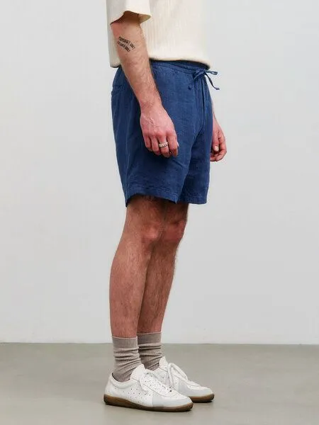 Rotholz Rotholz Herren Shorts - Relaxed Shorts - aus Bio-Baumwolle, Ocean blue (blau), – Produktbild 3 von 4