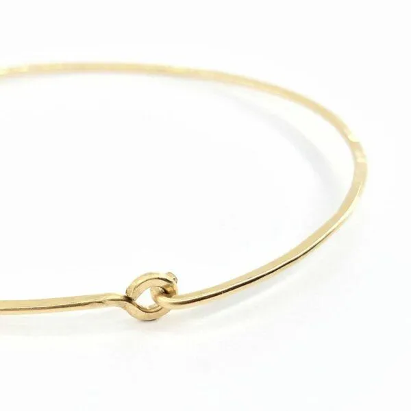 BELLYBIRD Jewellery BELLYBIRD Jewellery ARMREIF - gehämmerte Oberfläche, S/M/L, Goldfilled, – Produktbild 3 von 4