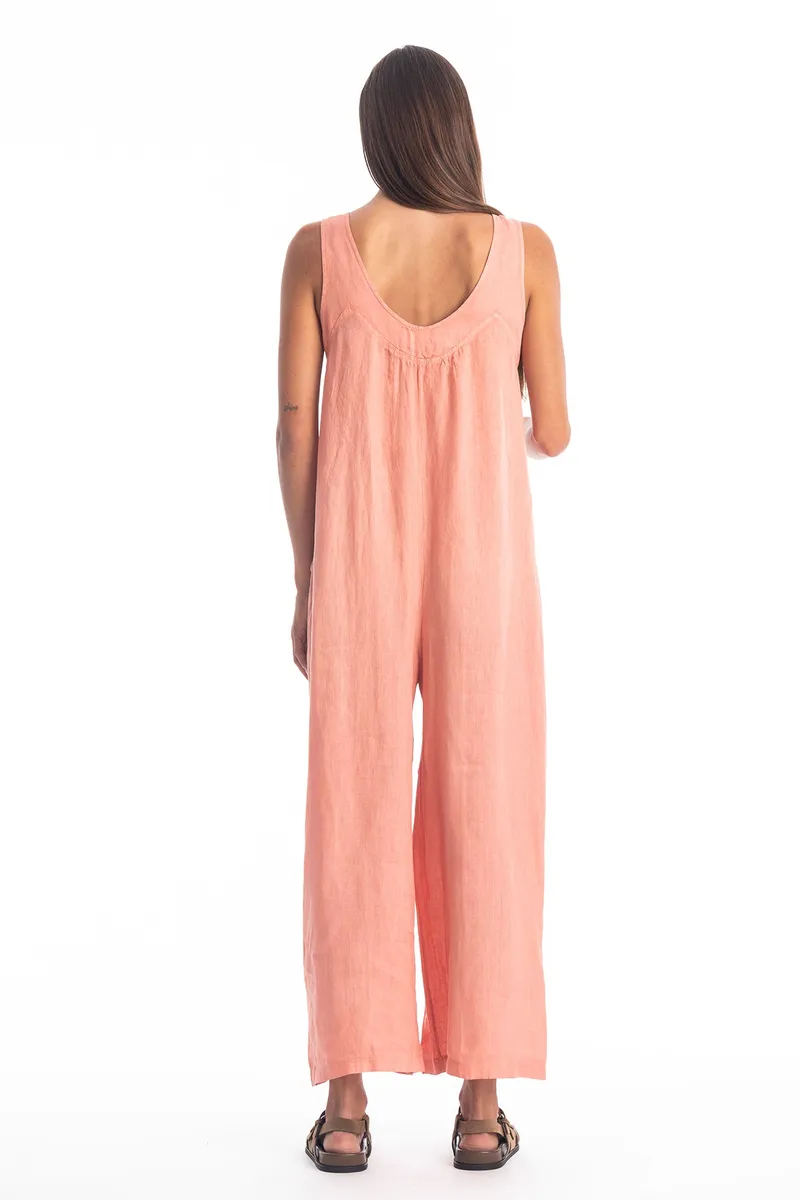 RAVENS VIEW IBIZA RAVENS VIEW IBIZA Damen vegan Jumpsuit Aura Koralle Lehm, Pfirsich, – Produktbild 2 von 2