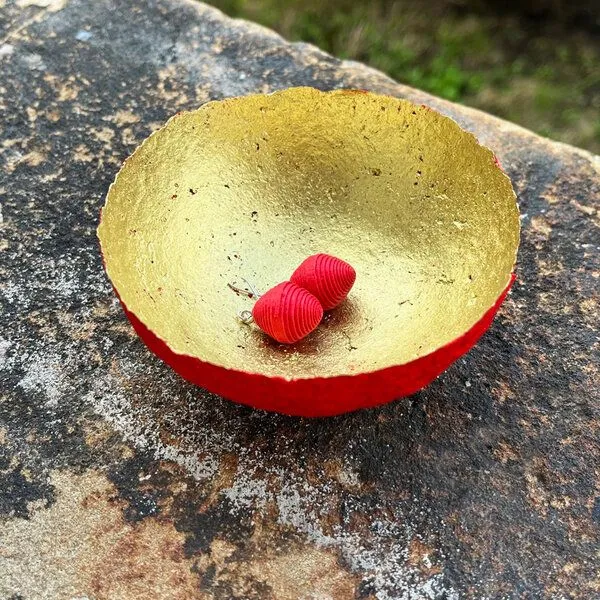 Sundara Sundara Schmuck- / Dekoschälchen, Rot, – Produktbild 5 von 7
